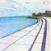 along lake michigan, chicago