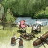camping on the Platte river