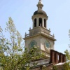 Independence Hall Clock View