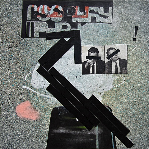 Stephanie Armbruster, Electronic Sound, Snowed In, Mixed Medium painting, Pittsburgh Artist, Stephanie Armbruster Braddock, Rustbelt Artist