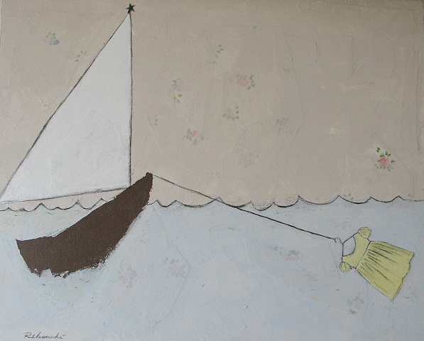Sailboat with Yellow Dress