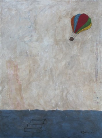 Hot Air Balloon and Steps