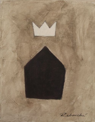 Blue House with Crown