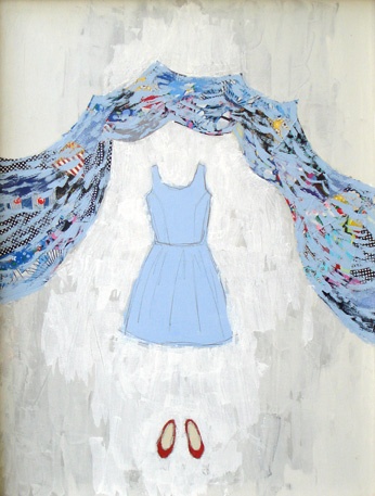 Blue Dress with River