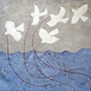 Birds with Red Ribbons