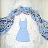 Blue Dress with River