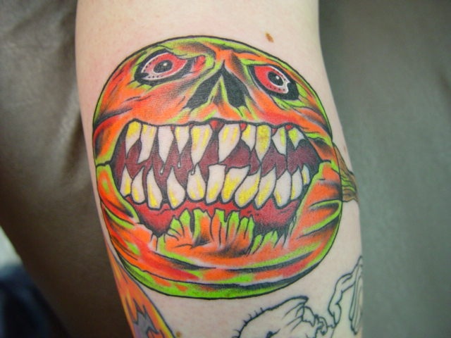 Nail's scary pumpkin