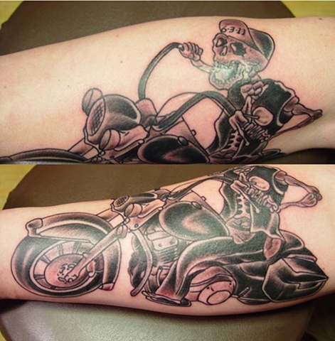 Start of sleeve.