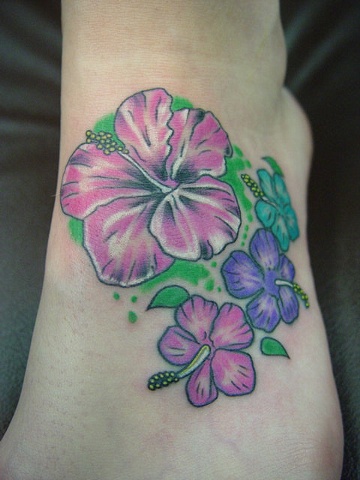 repaired 3 small flowers, added bigger one