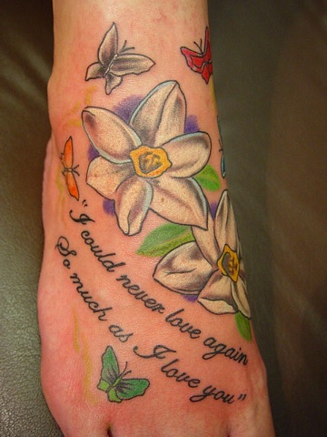 Of Narcissus Flower Tattoos Tattoo Pictures And Designs