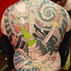A couple more sittings and this is done, "nice tape marks on her face"...