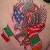 eagle & flags