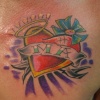 On chest