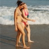 Atlantic City swimmers: beach stroll