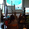 the artist lecturing at Whitworth University's new Lied Art Center
