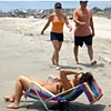 Atlantic City 2009: women touch toe and elbow