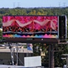 Chicago Billboard Art Project, 2011:
Golden Locks against Tropic Nightshade pattern