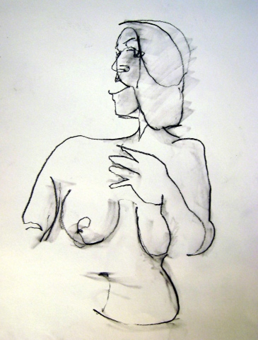 Blind Contour - Nude Study