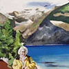 Faye at Lake Louise taken by Victor Miller