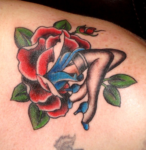 Rose and legs