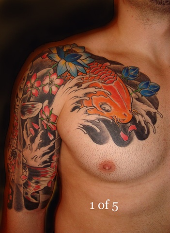 Mikes Koi 1/2 sleeve