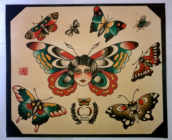 butterflies and moths flash sheet