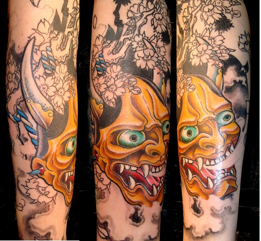 Hannya in progress