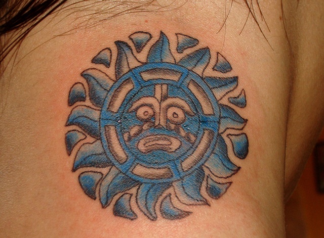 tribal/mayan sun