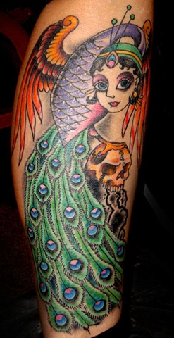 Peacock lady