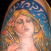 A Mucha-esque pin up