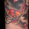 Hannya/geisha sleeve close up