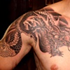 Dragon chest panel/half sleeve in progress