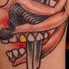 Skull lady and dagger
