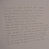 An inscription on a wall outlining a date or time once passed, or perhaps soon to be, that describes, as accurately as I remember, the strife of the working class as written by the one I love in three parts. (detail)