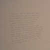 An inscription on a wall outlining a date or time once passed, or perhaps soon to be, that describes, as accurately as I remember, the strife of the working class as written by the one I love in three parts. 