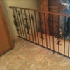 Railing with wood top rail and post