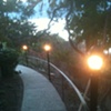 Powered Lamp post railing
