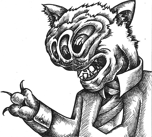 "Three Eyed Cat" 2009 Stephen Schwake