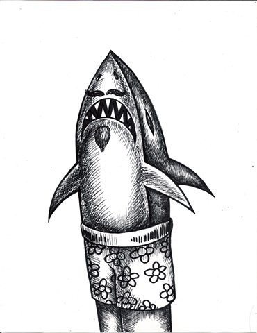 Sharkstache Stephen Schwake