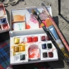 Painting :: Photography of  Watercolor Progres:: Salt Water Colors