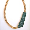 GRAFFITI NECKLACE
Emerald Foil Snakeskin
