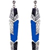 REX EARRINGS 
Cobalt