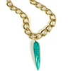 TURQUOISE HORN NECKLACE