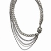 SILVER NUGGET TIERED NECKLACE
Silver Pyrite