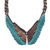 ISIS WINGS NECKLACE
Gray/Turquoise/Silver