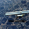 Double Bar Wide Ring with 14k Gold accent