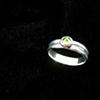Duoband Ring with Inverted Topaz