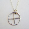 Crank Necklace with Brass Accents