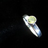 Sterling Comfort Ring with Topaz (detail)