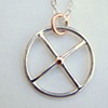 Crank Necklace with Copper Accents